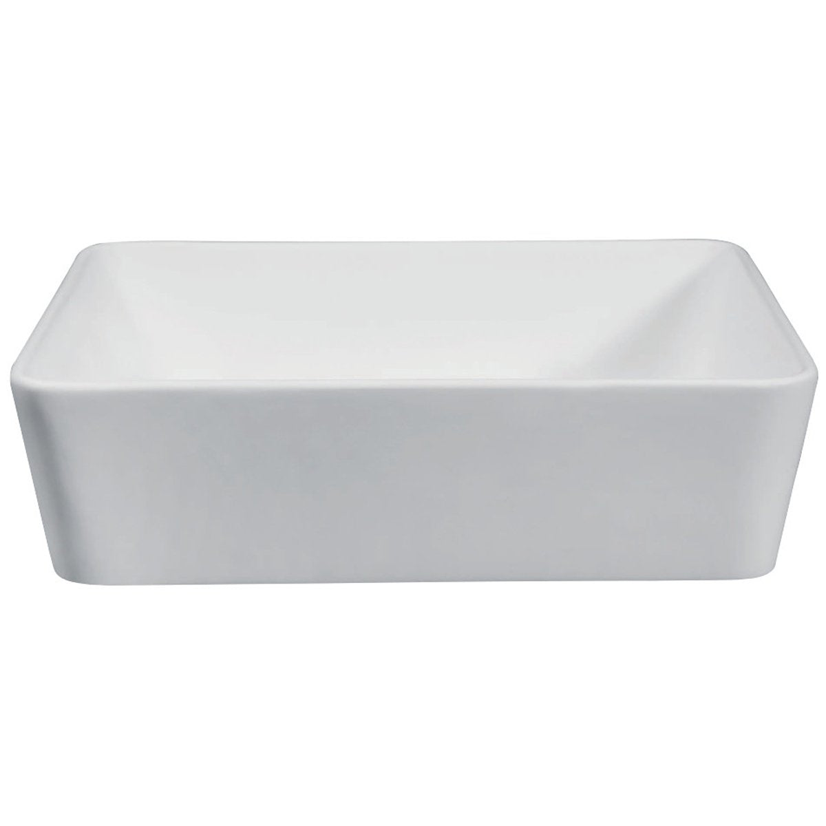 Kingston Brass Fauceture Solid Surface Matte Stone 18" Single-Bowl Vessel Bathroom Sink
