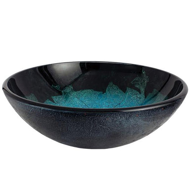 Kingston Brass Fauceture EVSPFH6 Turquoise Space 16-1/2" Diameter Round Glass Sink in Turquoise Green-Bathroom Sinks-Free Shipping-Directsinks.
