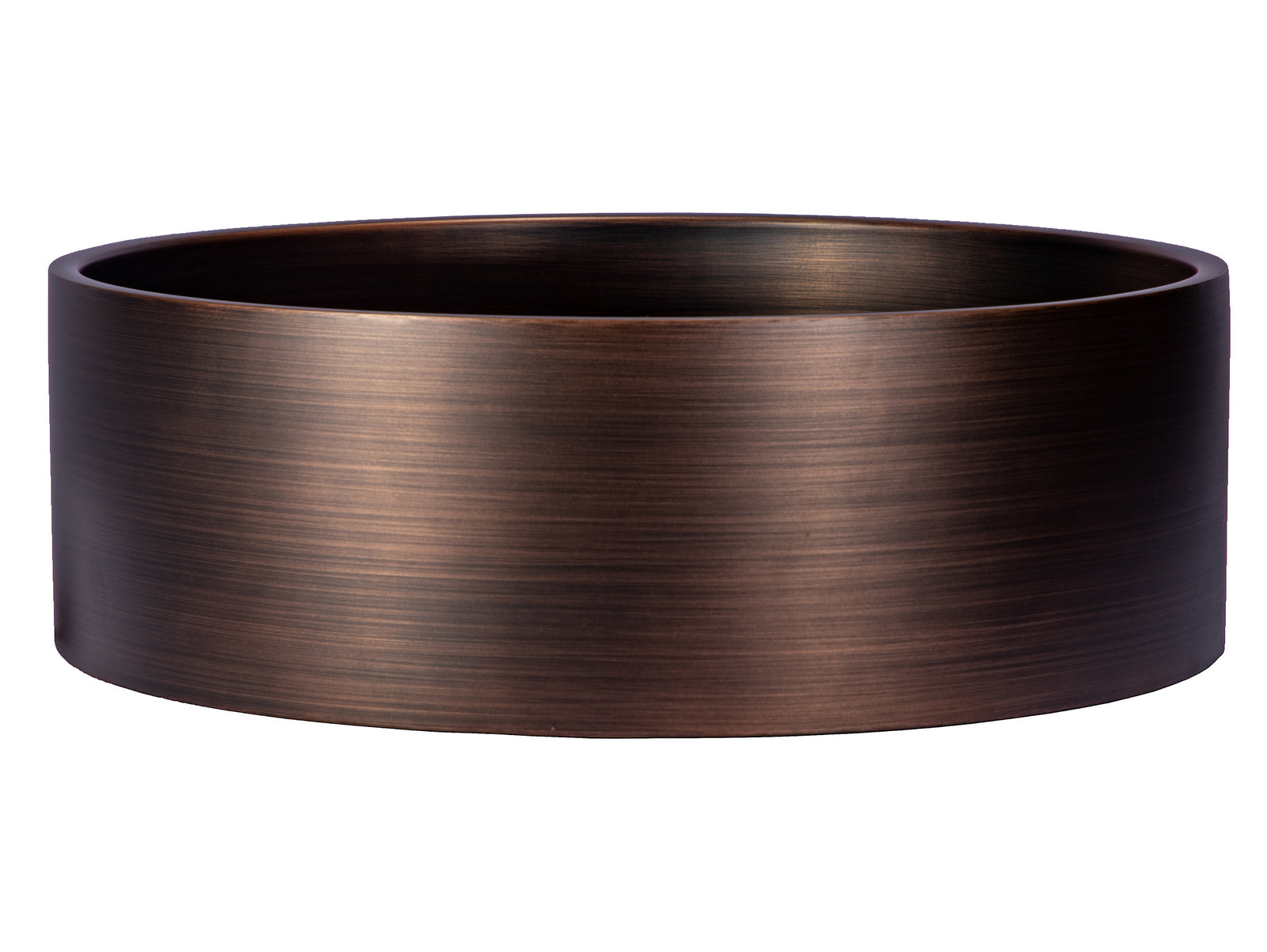 Round Thick Rim Stainless Steel Bathroom Vessel Sink in Bronze ...