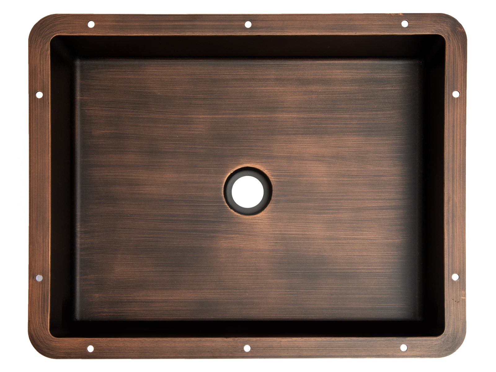 Rectangular Stainless Steel Undermount Bathroom Sink in Bronze ...