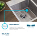 Elkay Crosstown 18 Gauge Stainless Steel 33" x 22" x 9", Equal Double Bowl Dual Mount Sink Kit with Aqua Divide and Faucet-Kitchen Sink & Faucet Combos-Elkay