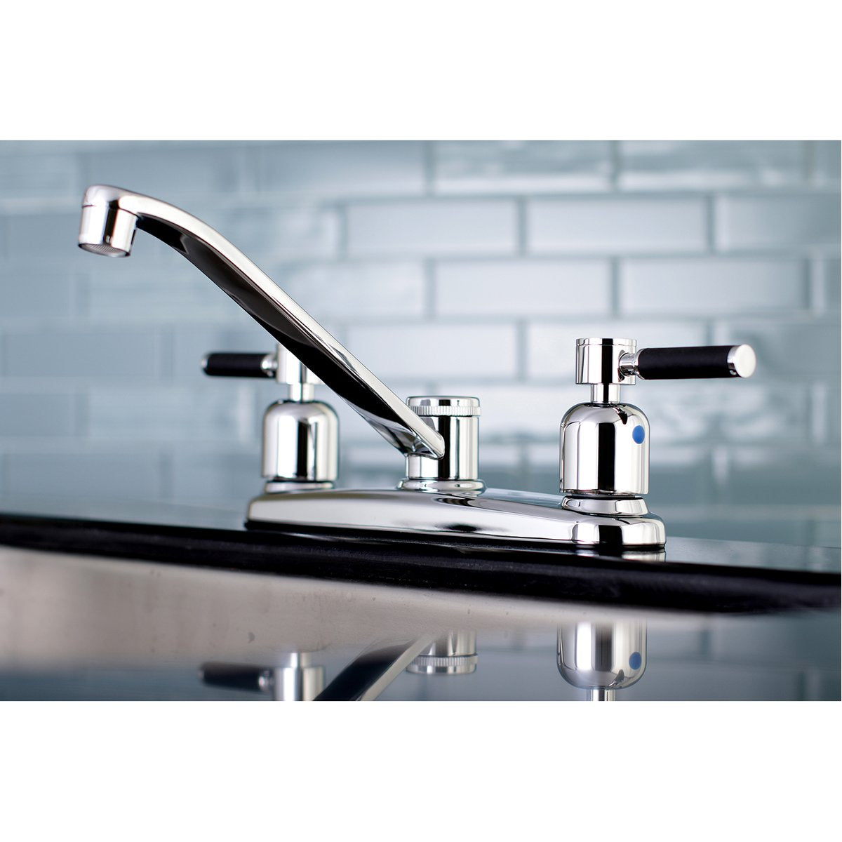 Kingston Brass FB111DKL Centerset Kitchen Faucet in Polished Chrome