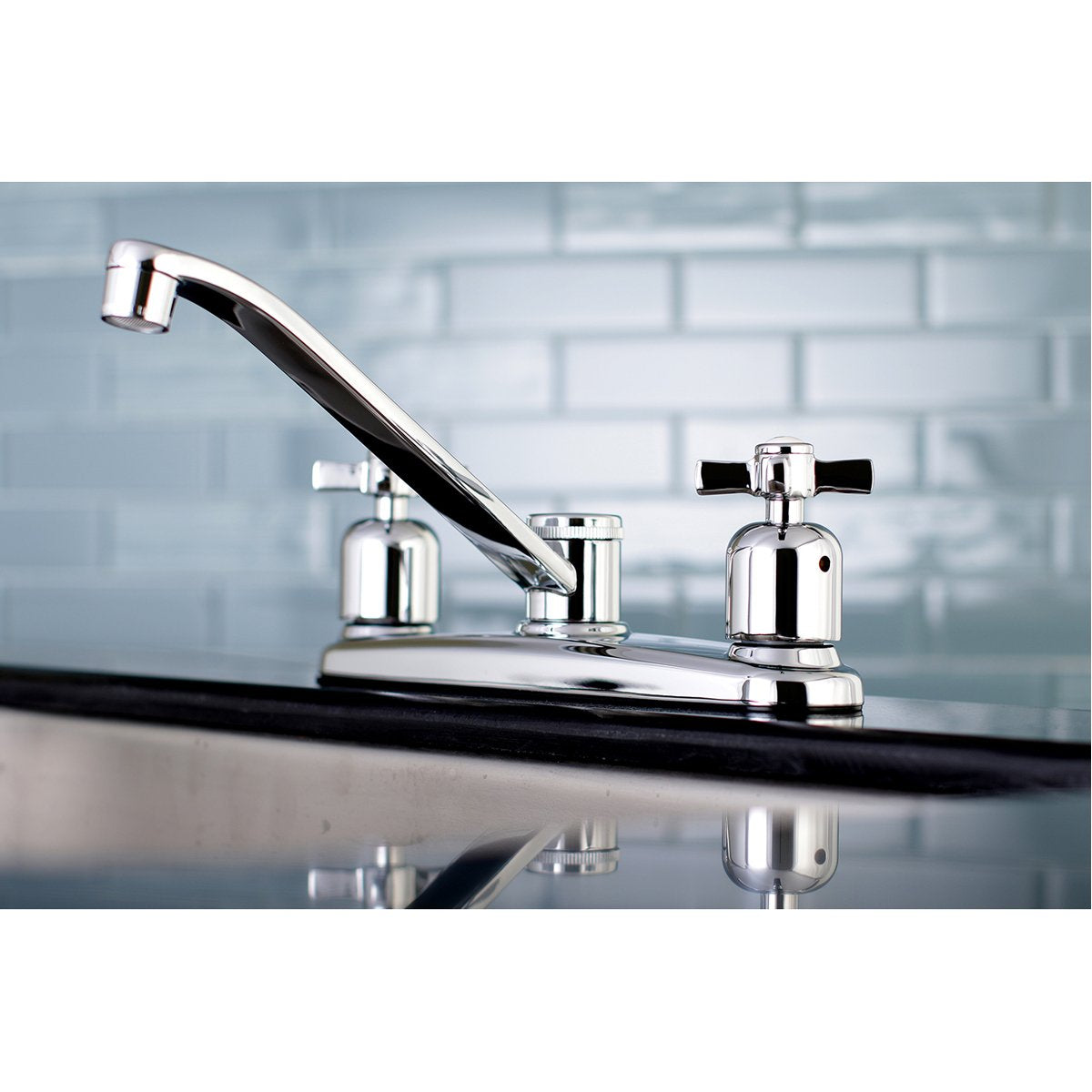 Kingston Brass FB111ZX Centerset Kitchen Faucet in Polished Chrome