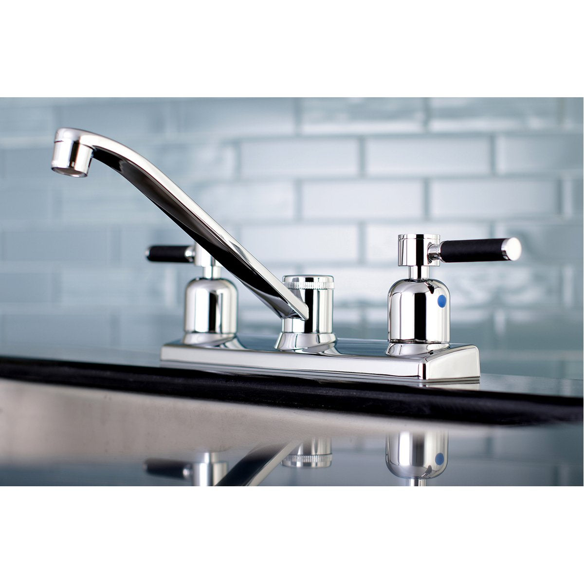 Kingston Brass FB121DKL Centerset Kitchen Faucet in Polished Chrome