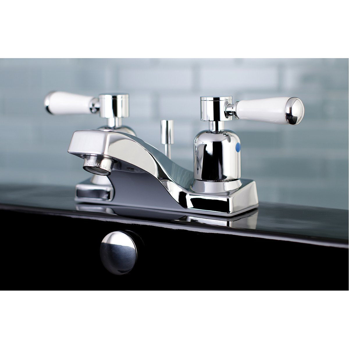 Kingston Brass FB201DPL 4-Inch Centerset Bathroom Faucet in Polished Chrome