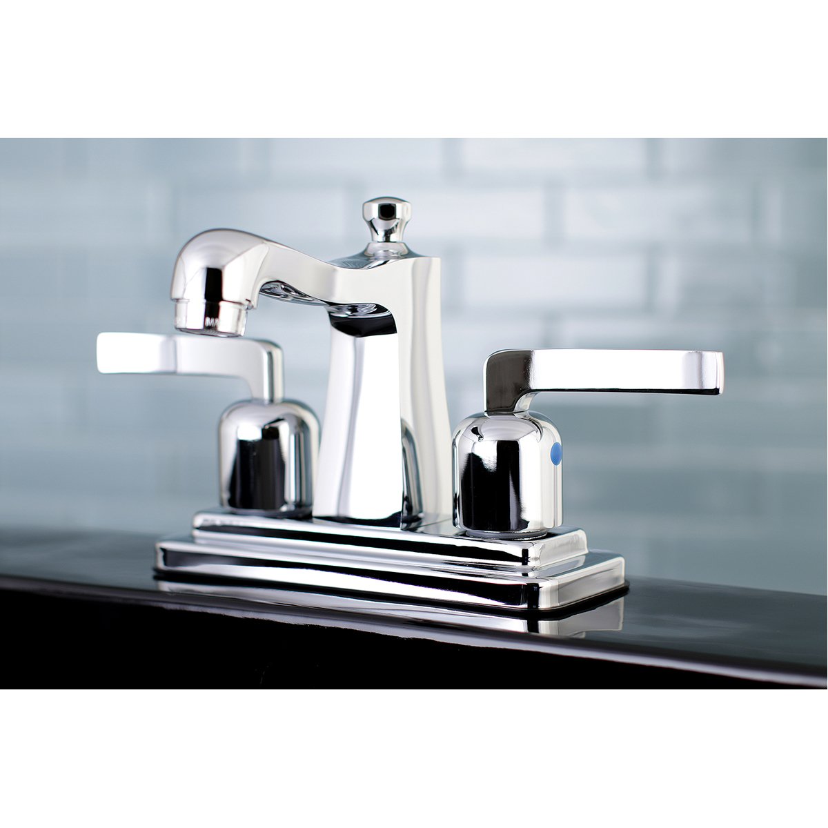 Kingston Brass Centurion Two-Handle 4" Centerset Deck Mount Bathroom Faucet