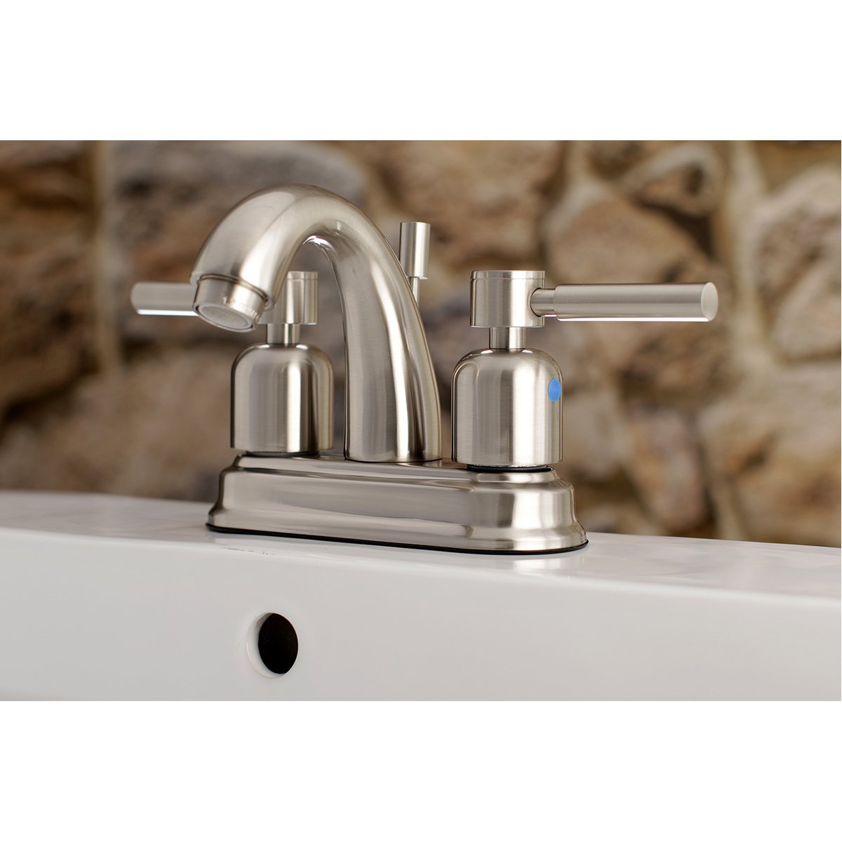 Kingston Brass Concord 4-Inch Centerset Deck Mount Bathroom Faucet