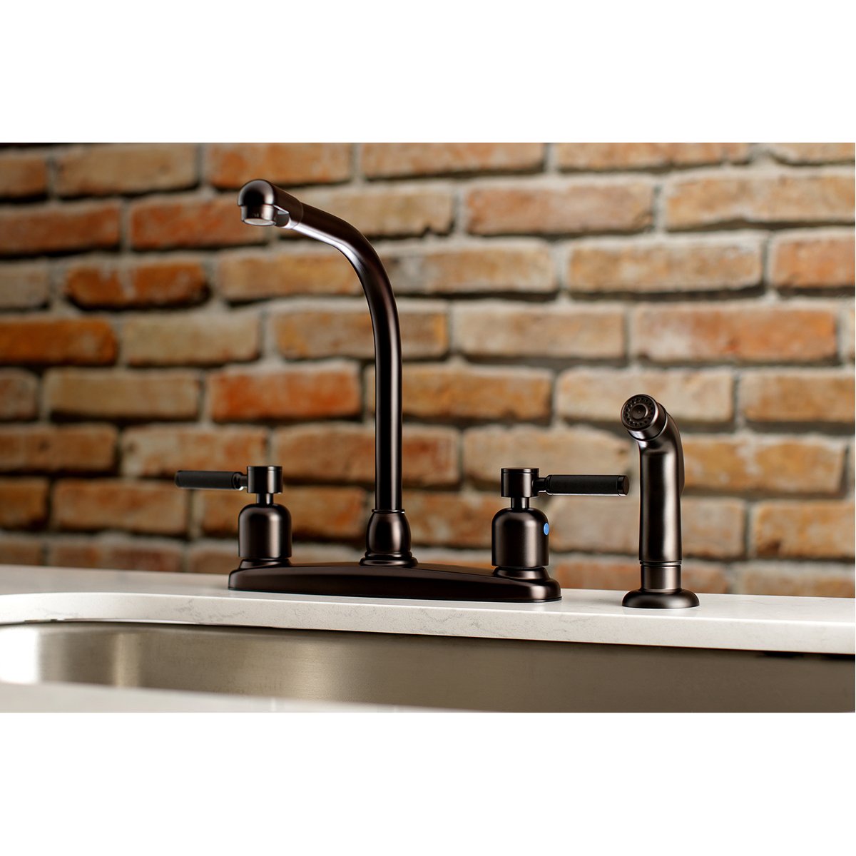 Kingston Brass Kaiser Centerset Kitchen Faucet