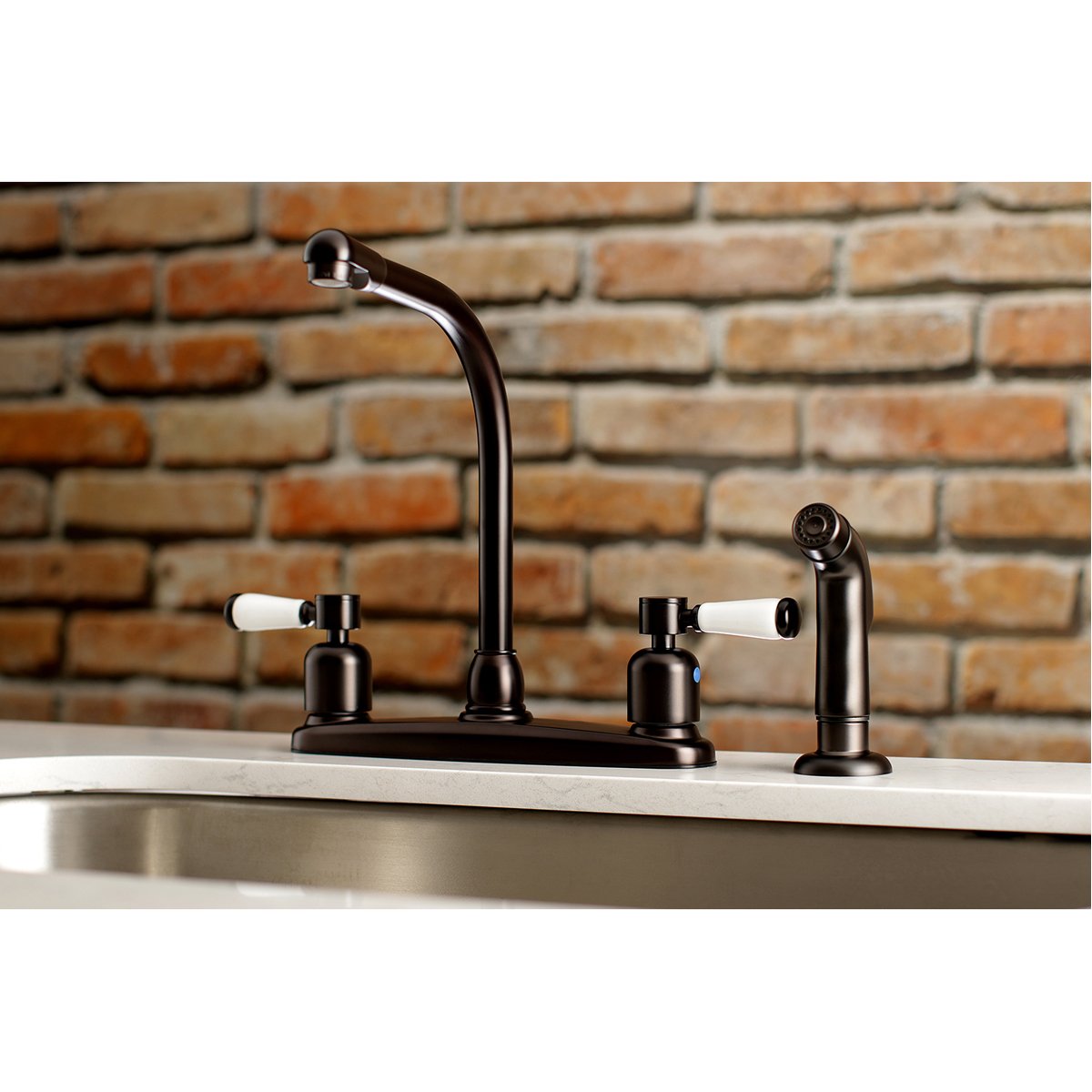 Kingston Brass Paris Centerset Kitchen Faucet