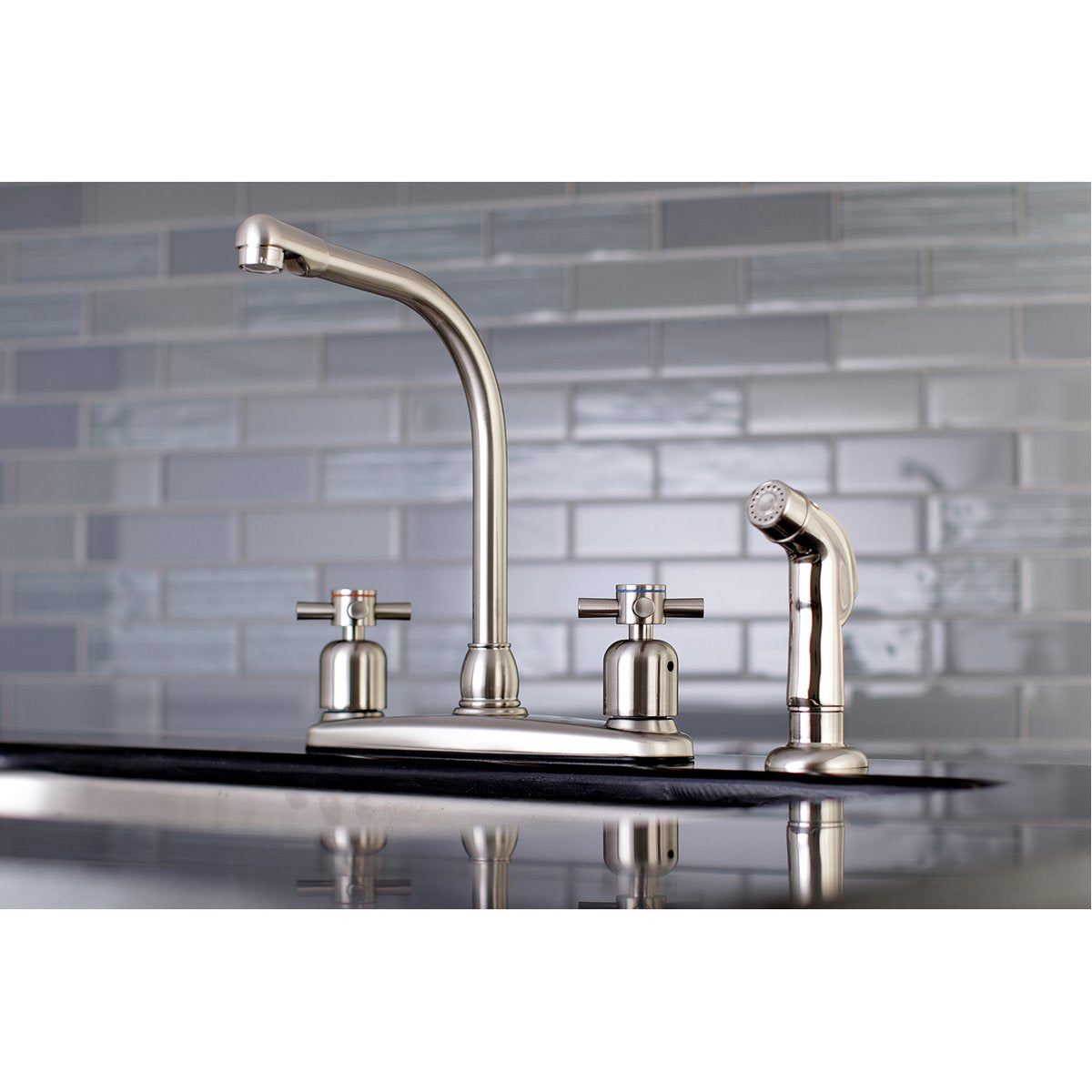 Kingston Brass Concord Centerset 4-Hole Kitchen Faucet