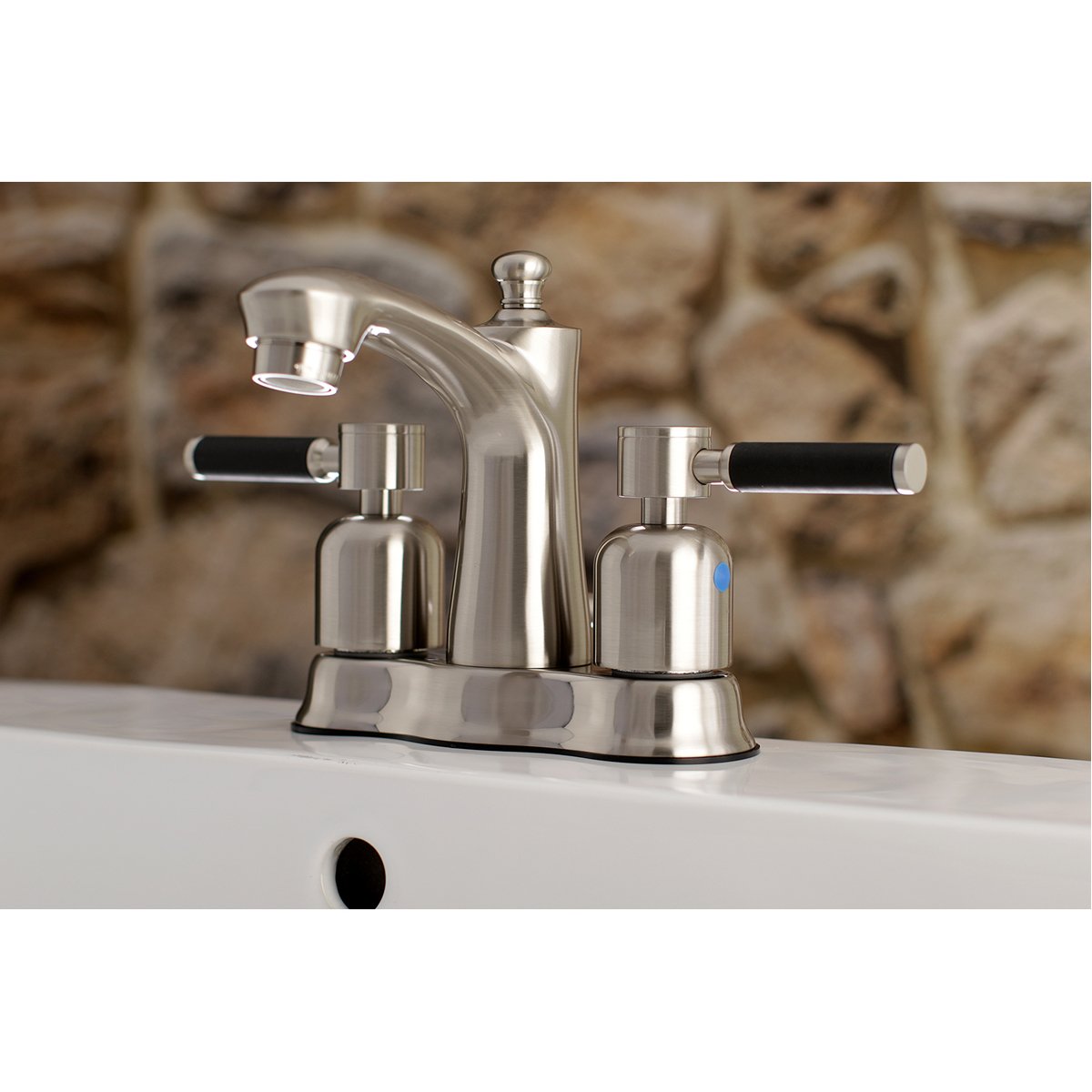 Kingston Brass Kaiser Deck Mount 4" Centerset Bathroom Faucet