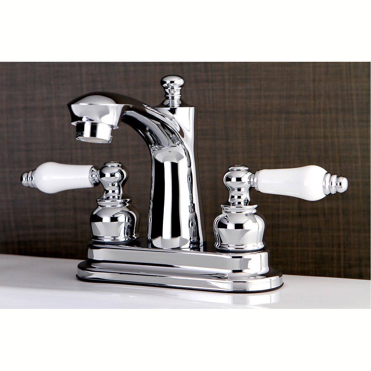 Kingston Brass Victorian Deck Mount 4-Inch Centerset Bathroom Faucet-DirectSinks