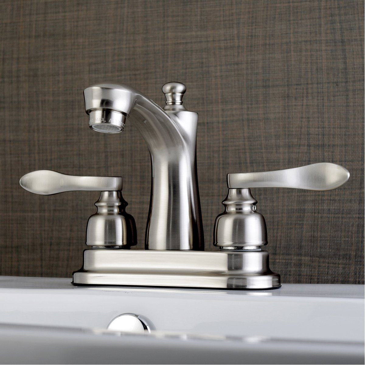 Kingston Brass NuWave French Deck Mount 4" Centerset Bathroom Faucet