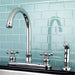 Kingston Brass Victorian Deck Mount Centerset Kitchen Faucet-DirectSinks