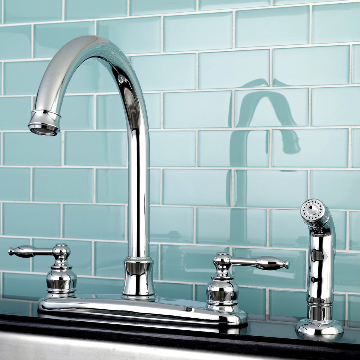 Kingston Brass Knight Centerset Kitchen Faucet