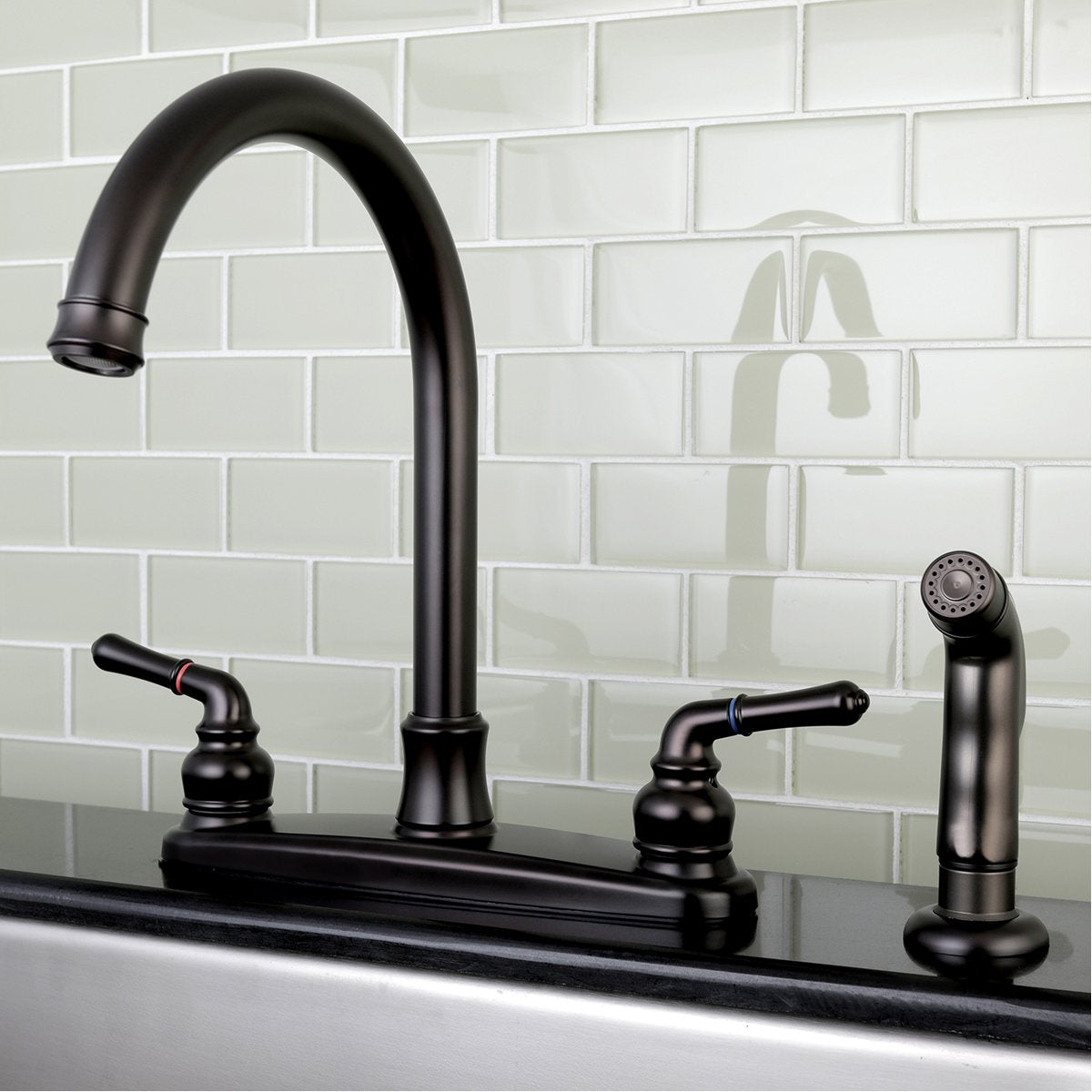 Kingston Brass Naples Centerset Kitchen Faucet