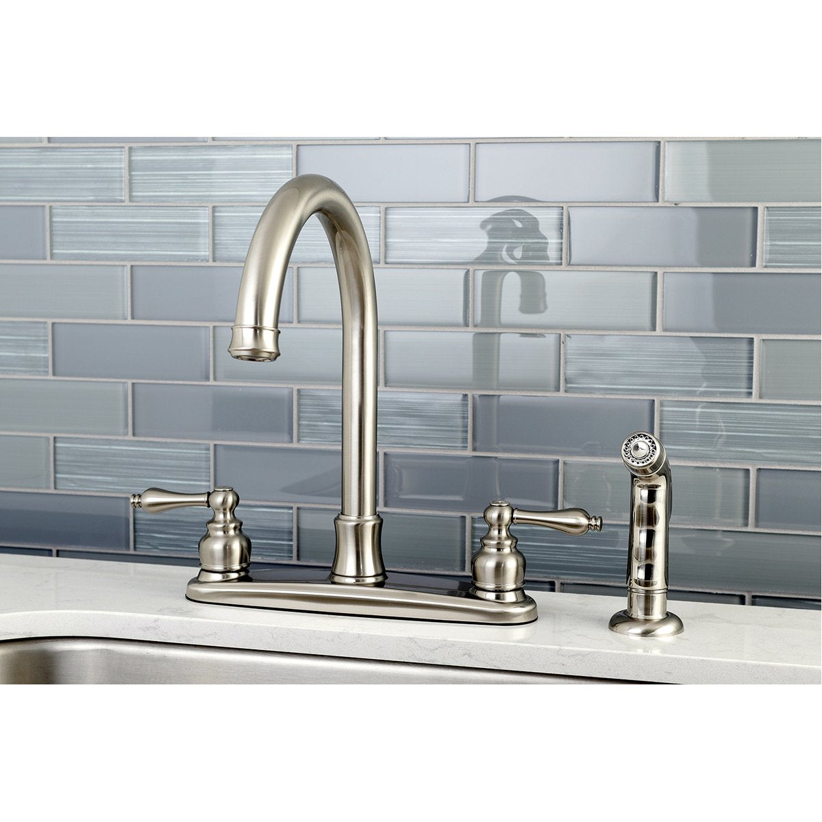 Kingston Brass Victorian Centerset Kitchen Faucet-DirectSinks