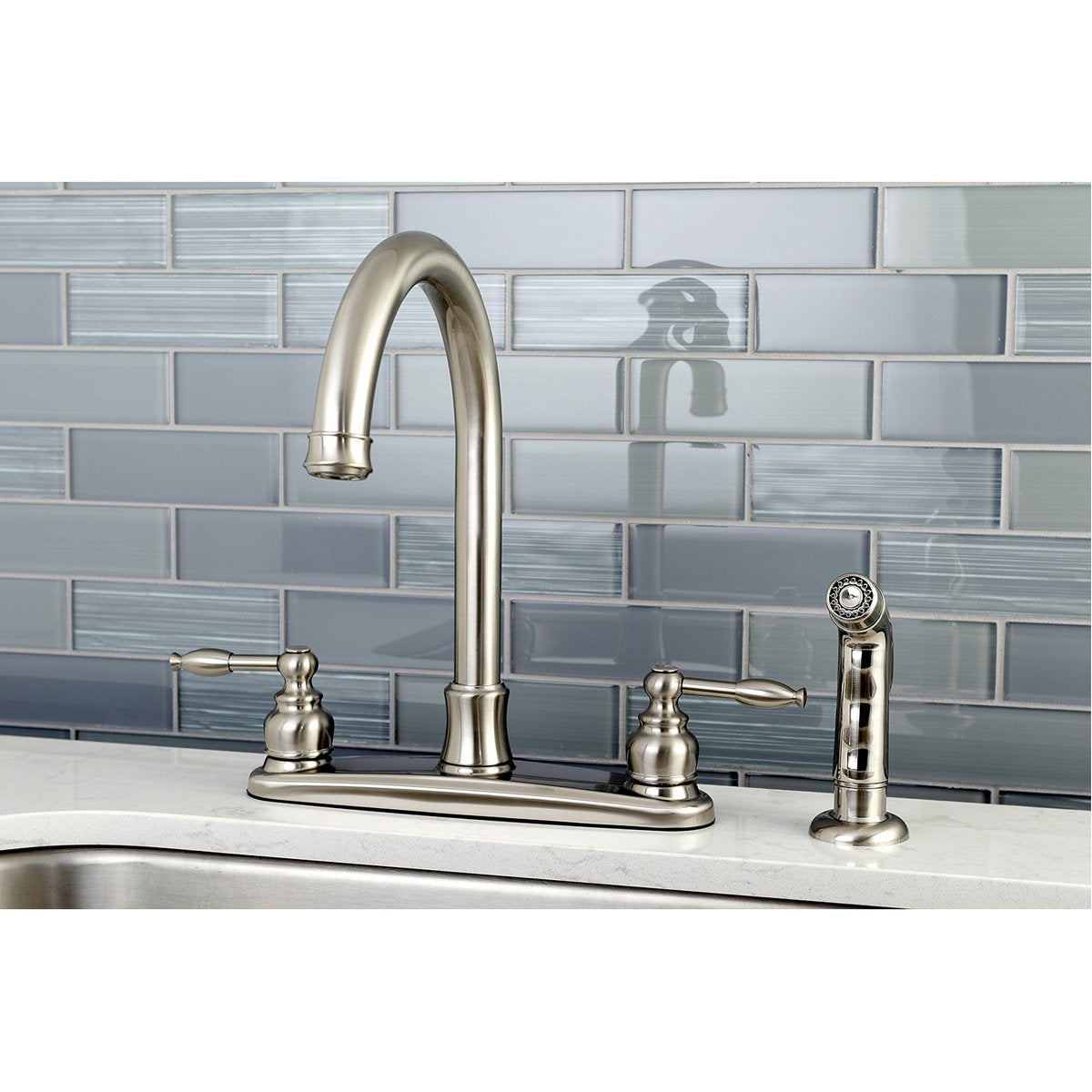 Kingston Brass Knight Centerset Kitchen Faucet