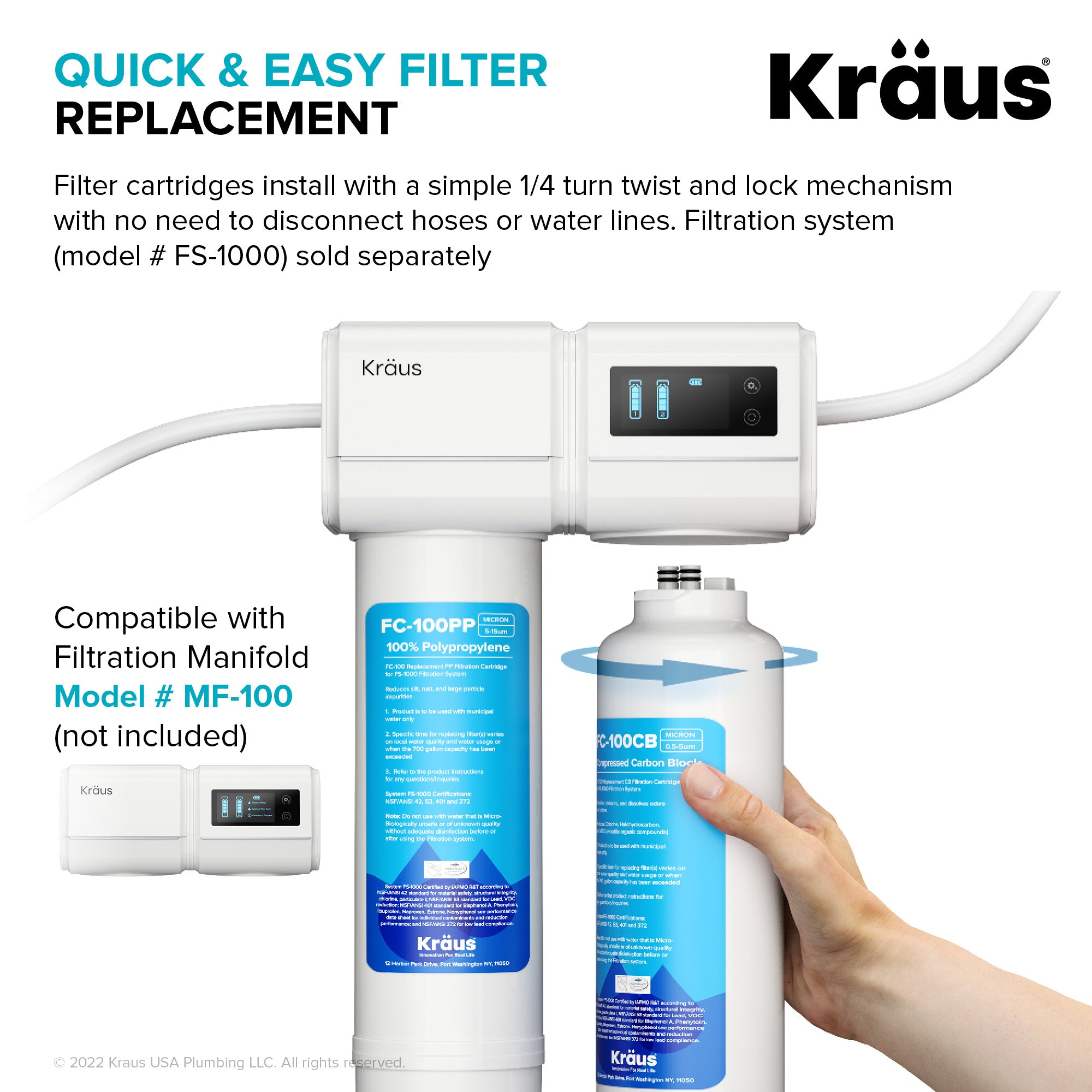 Kraus Replacement Filter Set for FS-1000 Filtration System