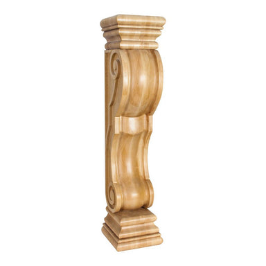 Hardware Resources Rounded Hard Maple Traditional Fireplace Corbel-DirectSinks