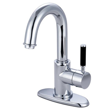 Kingston Brass Vilbosch Single Handle 4" Centerset Lavatory Faucet with Push Pop-up and Optional Deck Plate-Bathroom Faucets-Free Shipping-Directsinks.