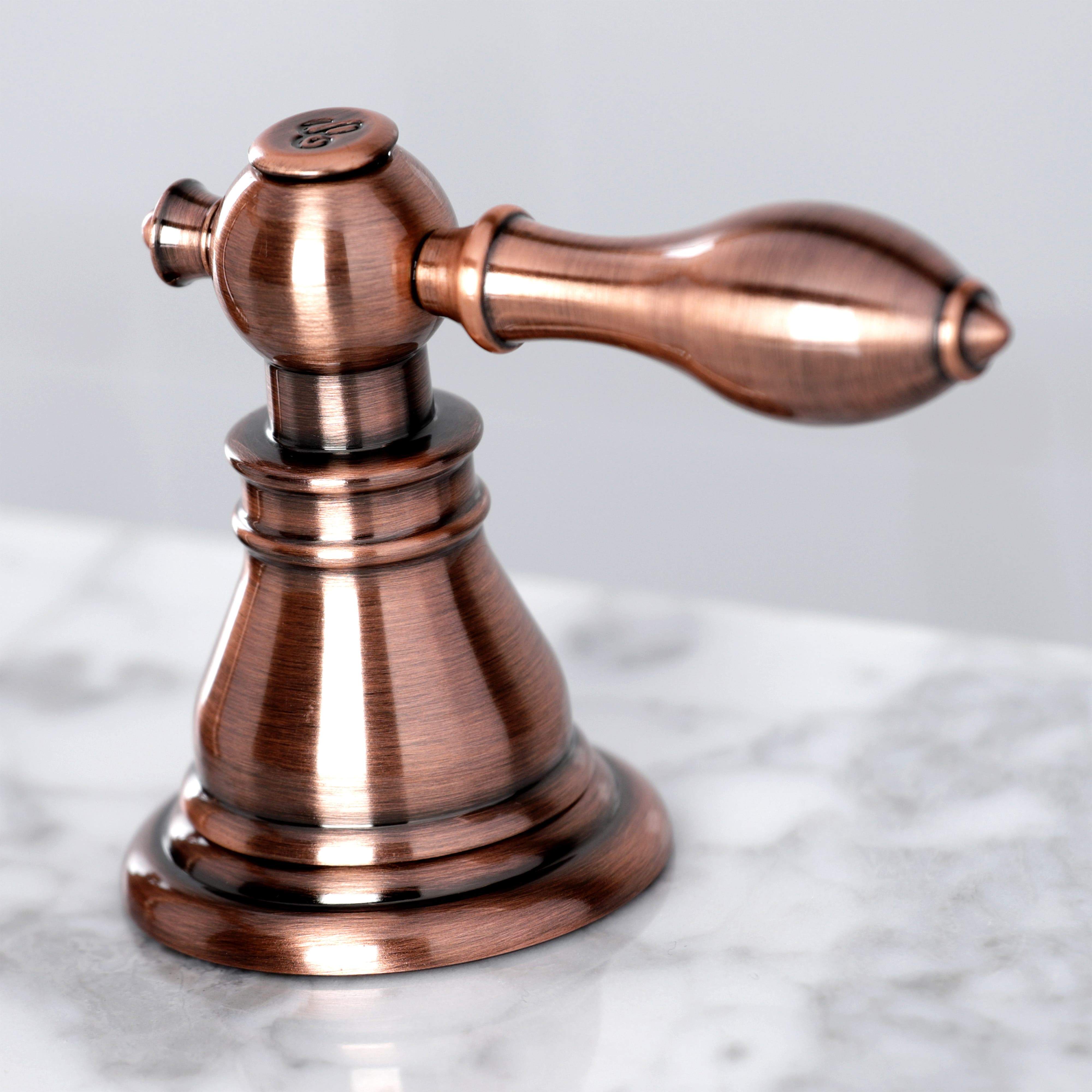 Kingston Brass Fauceture FSC197ACLAC American Classic Widespread Bathroom Faucet, Antique Copper