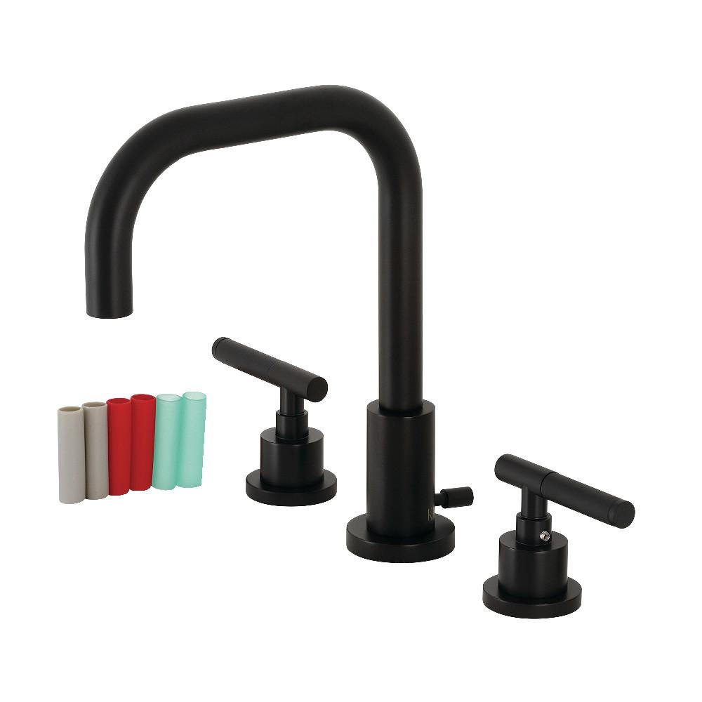 Kingston Brass Fauceture FSC893XCKL-P Kaiser Widespread Bathroom Faucet with Brass Pop-Up