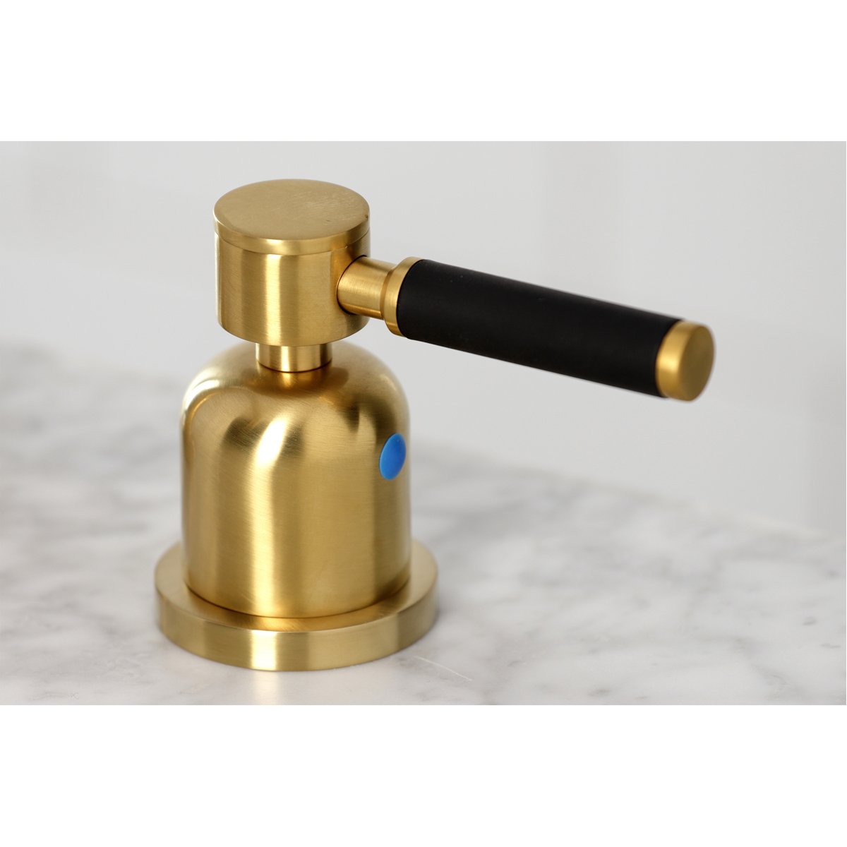 Kingston Brass Kaiser Widespread Bathroom Faucet with Brass Pop-Up