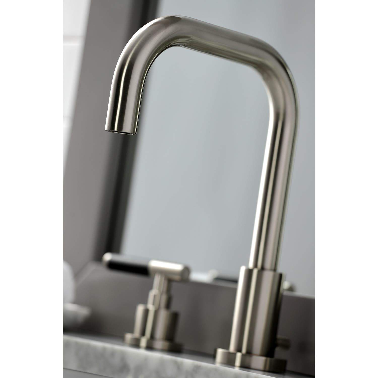 Kingston Brass Fauceture FSC893XCKL-P Kaiser Widespread Bathroom Faucet with Brass Pop-Up