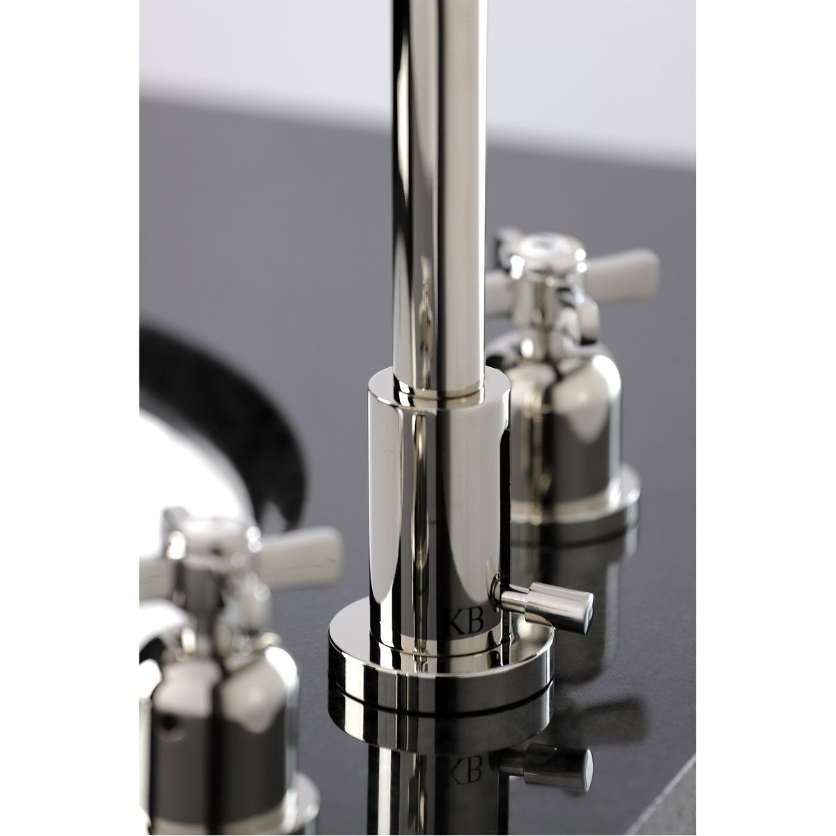 Kingston Brass Millennium Widespread Bathroom Faucet with Brass Pop-Up