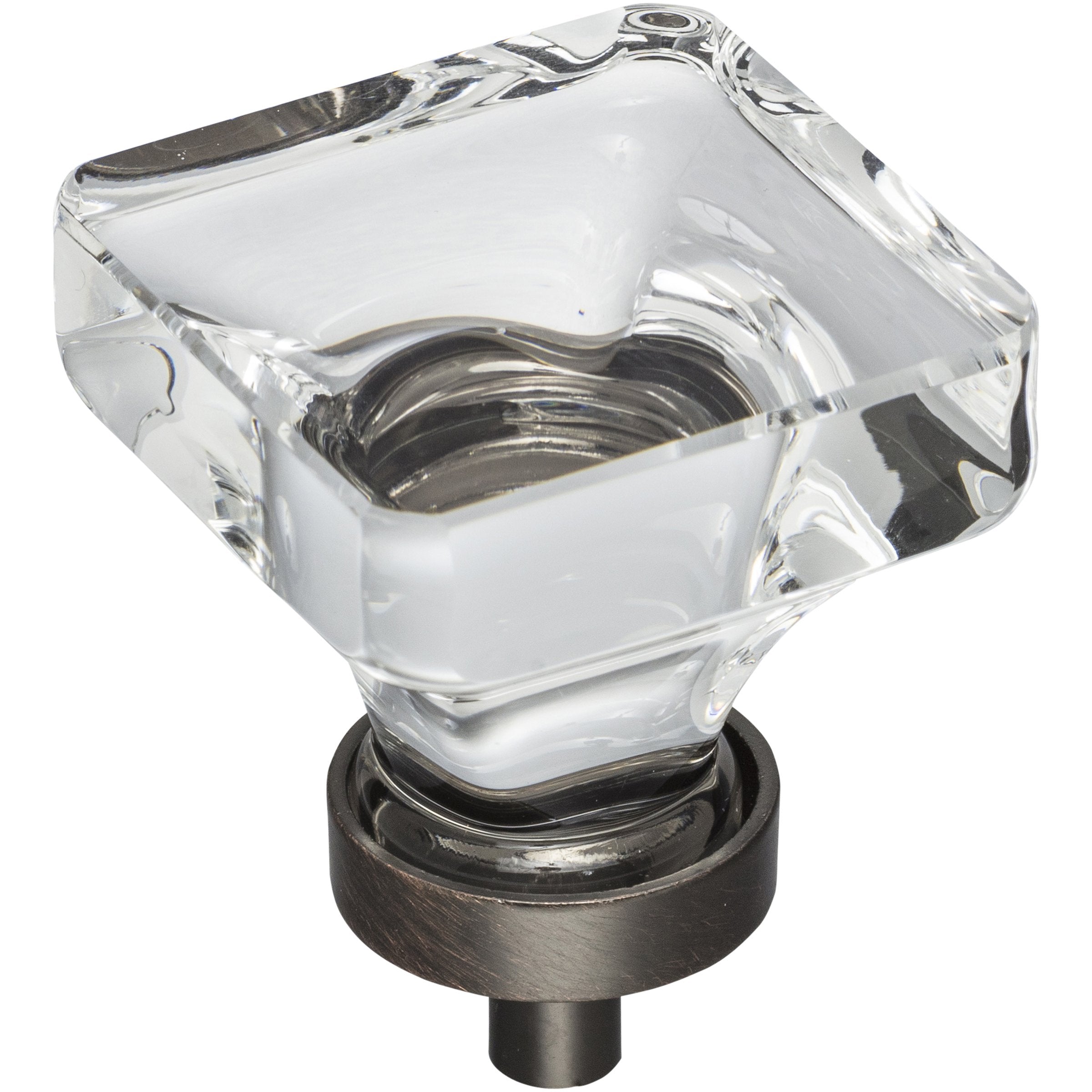 Jeffrey Alexander Harlow Square Glass Knob-DirectSinks