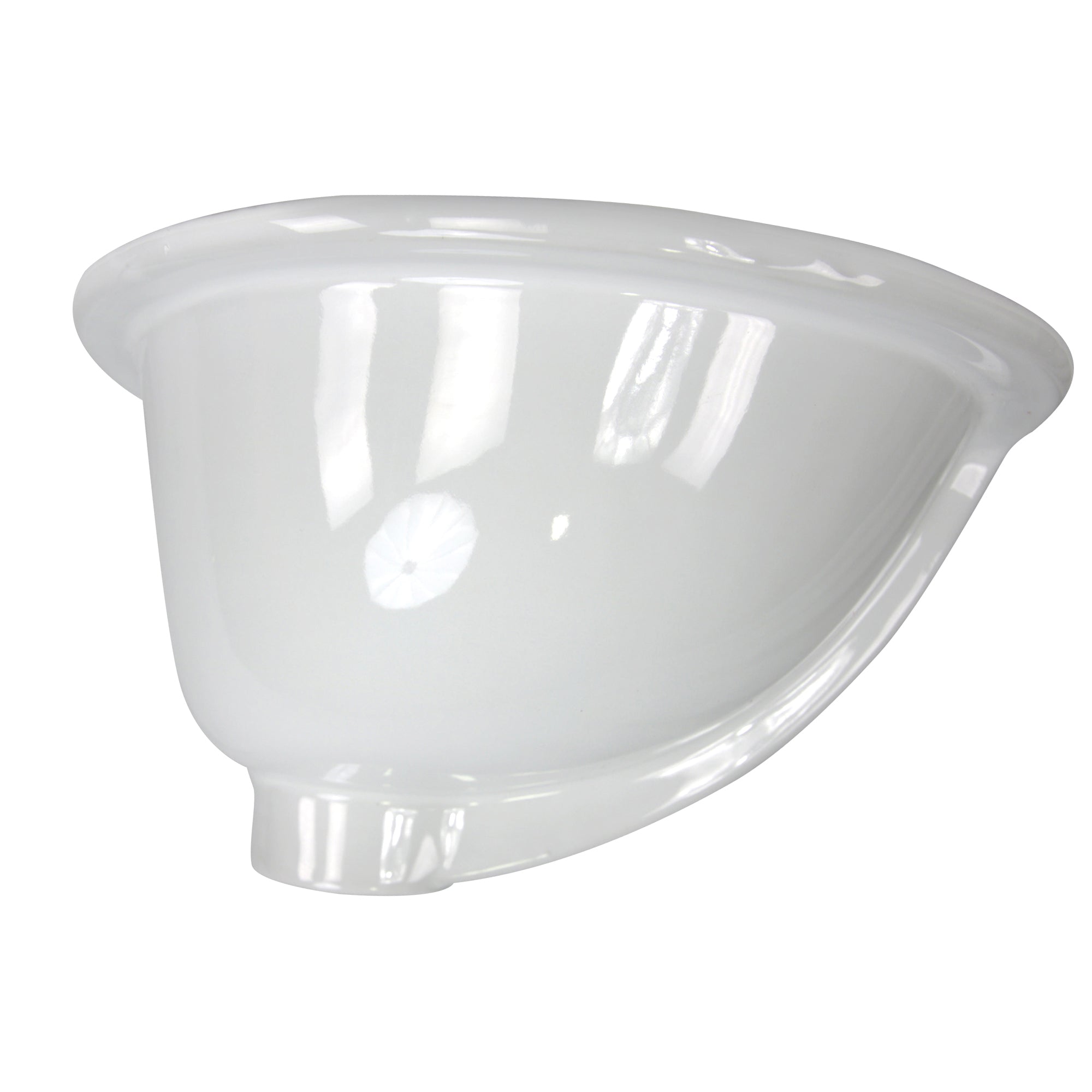Nantucket Sinks Glazed Bottom 13x10 Undermount Ceramic Sink In White DirectSinks