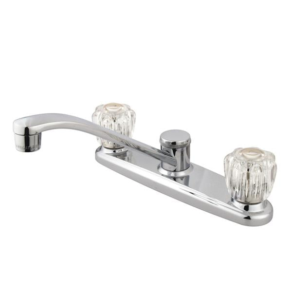 Kingston Brass GKB111 Water Saving Americana Centerset Kitchen Faucet with Acrylic Handles-Kitchen Faucets-Free Shipping-Directsinks.