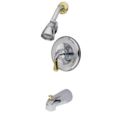 Kingston Brass Water Saving Magellan Single Handle Lever Tub and Shower Faucet with 1.5GPM Showerhead-Shower Faucets-Free Shipping-Directsinks.