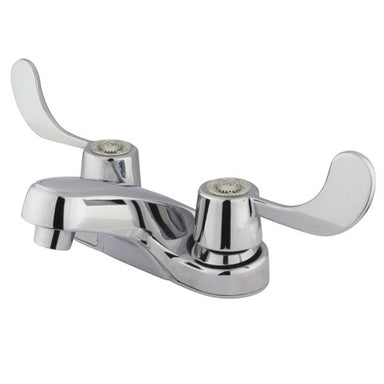 Kingston Brass Water Saving Vista Centerset Lavatory Faucet with Blade Handles-Bathroom Faucets-Free Shipping-Directsinks.