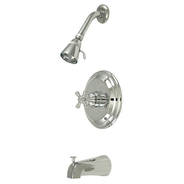 Kingston Brass Water Saving Metropolitan Tub and Shower Faucet with Cross Handles-Shower Faucets-Free Shipping-Directsinks.