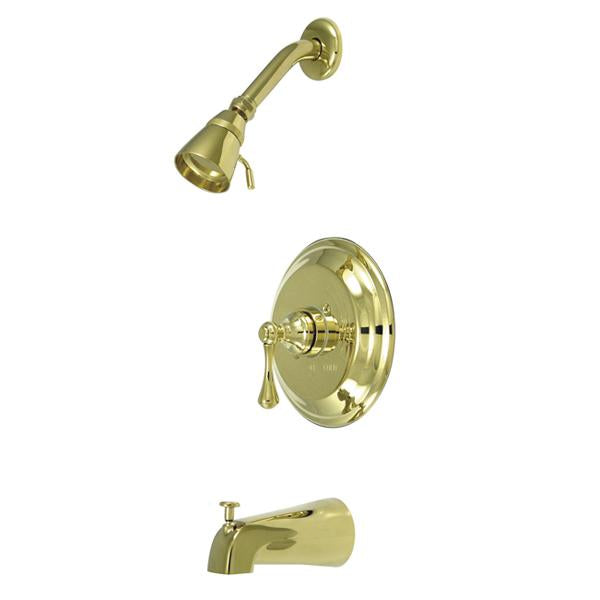 Kingston Brass Water Saving Metropolitan Tub and Shower Faucet with Lever Handle-Shower Faucets-Free Shipping-Directsinks.