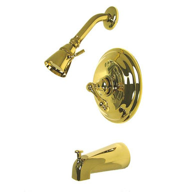 Kingston Brass Water Saving Restoration Tub and Shower Faucet with Lever Handles-Shower Faucets-Free Shipping-Directsinks.