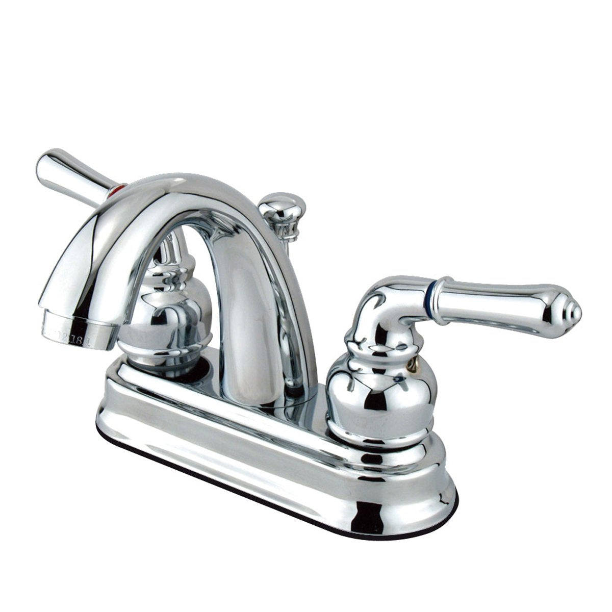 Kingston Brass Water Saving Naples Centerset Lavatory Faucet with Metal Lever Handles-Bathroom Faucets-Free Shipping-Directsinks.