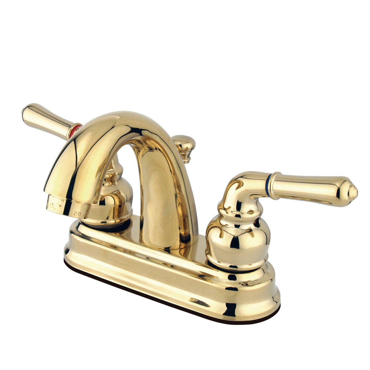 Kingston Brass Water Saving Naples Centerset Lavatory Faucet with Metal Lever Handles-Bathroom Faucets-Free Shipping-Directsinks.