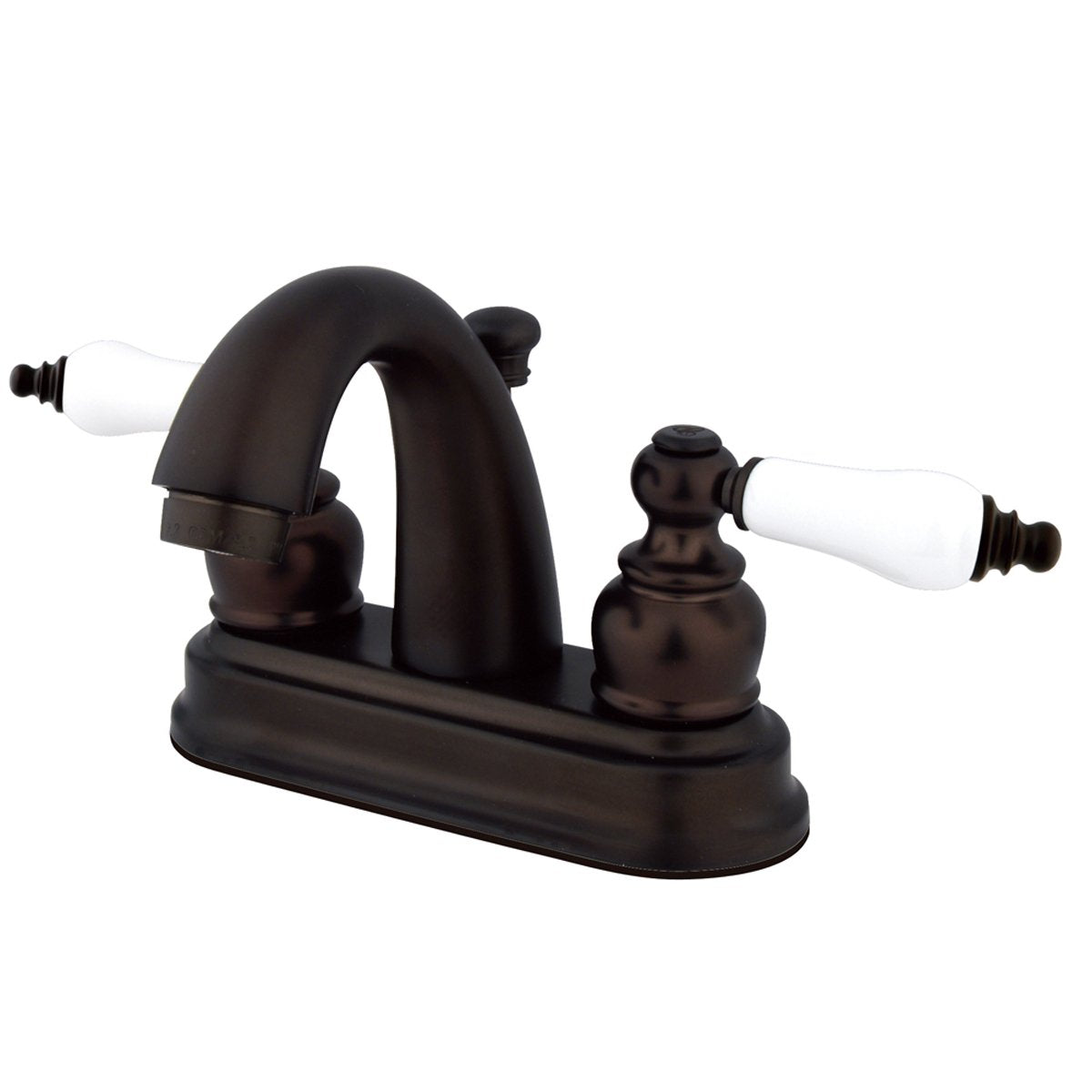 Kingston Brass Water Saving Restoration Centerset Lavatory Faucet with Porcelain Lever Handles-Bathroom Faucets-Free Shipping-Directsinks.