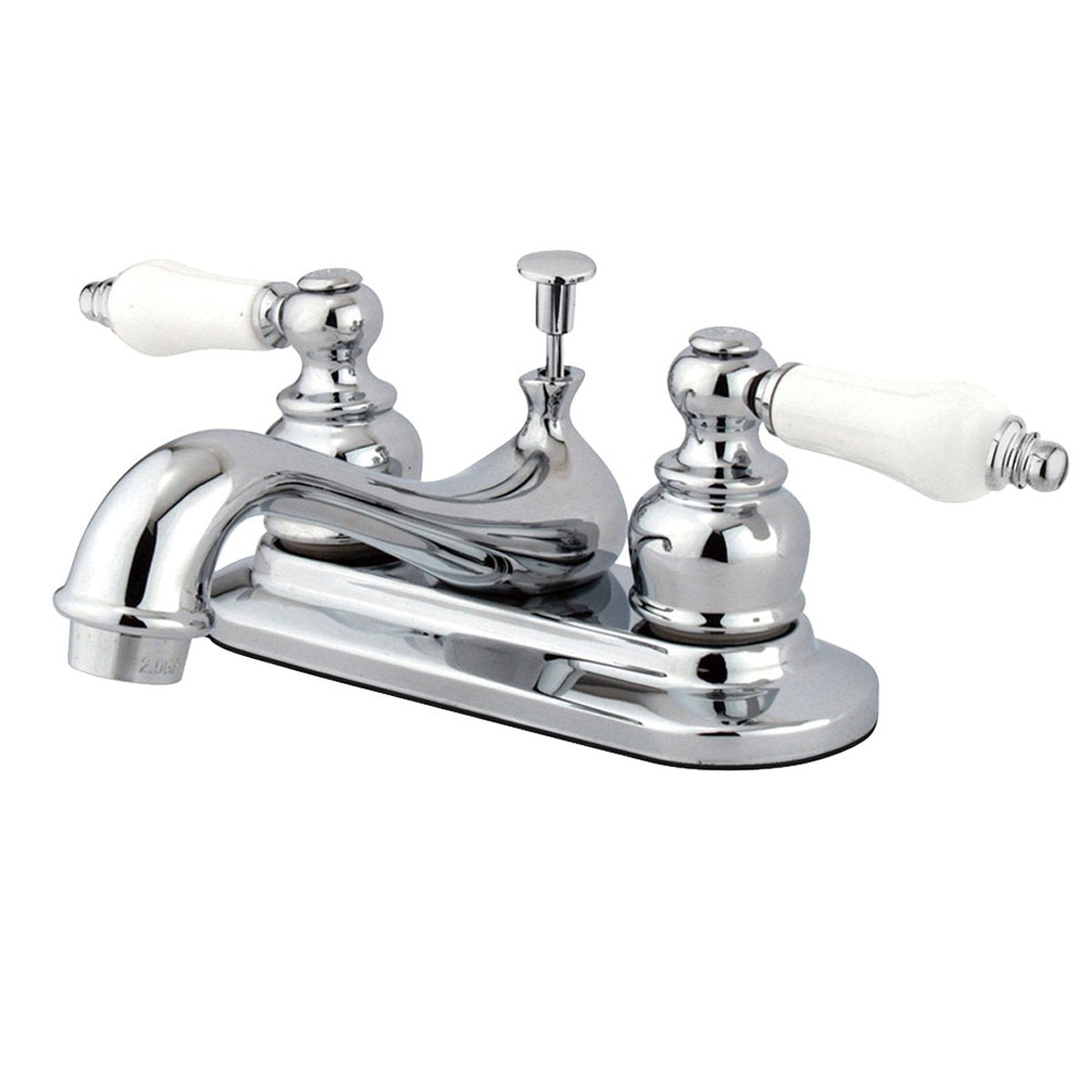 Kingston Brass Water Saving Restoration Centerset Porcelain Lever Handles Lavatory Faucet-Bathroom Faucets-Free Shipping-Directsinks.