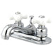 Kingston Brass Water Saving Restoration Centerset Porcelain Cross Handles Lavatory Faucet-Bathroom Faucets-Free Shipping-Directsinks.