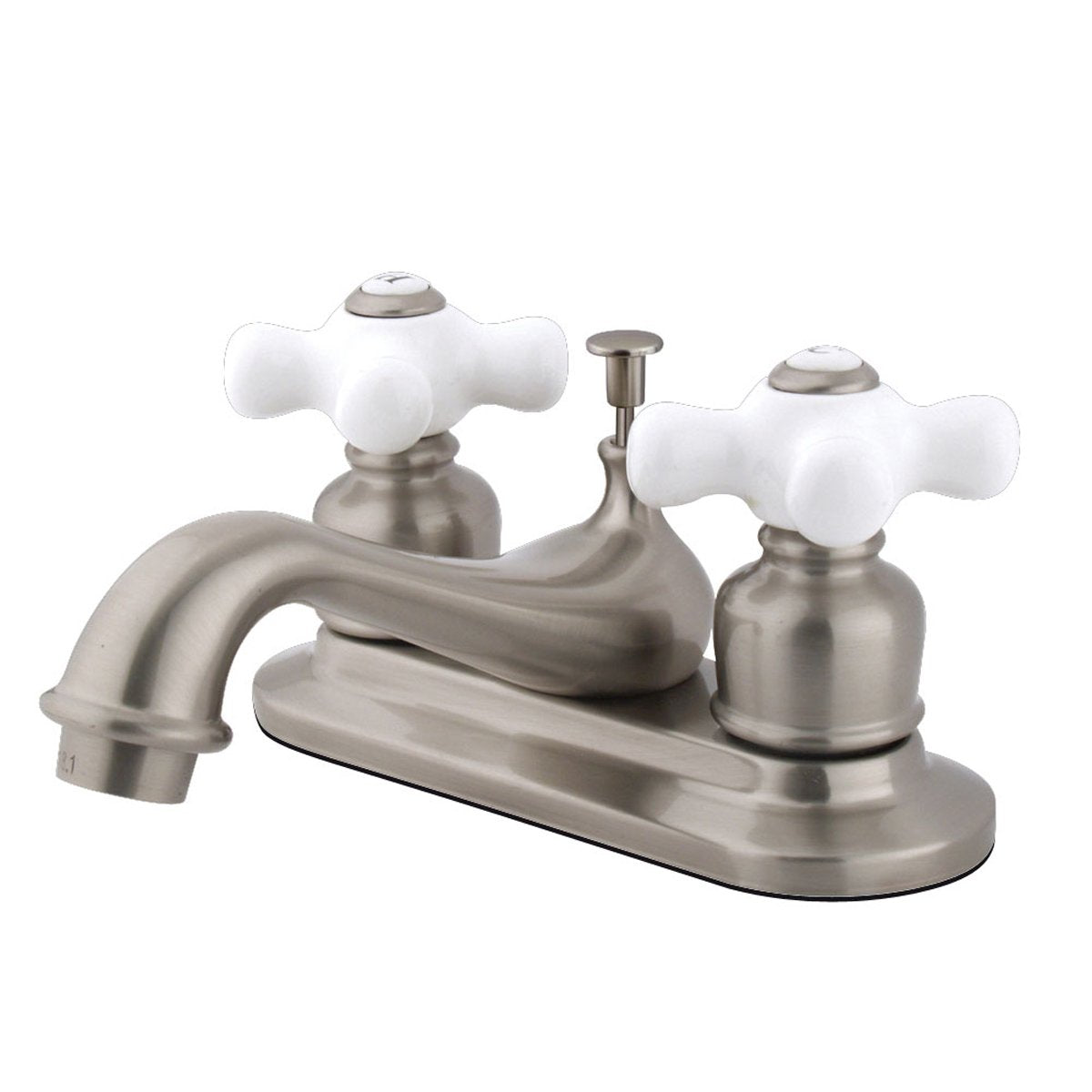 Kingston Brass Water Saving Restoration Centerset Porcelain Cross Handles Lavatory Faucet-Bathroom Faucets-Free Shipping-Directsinks.