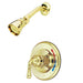 Kingston Brass Water Saving Magellan Shower Combination with 1.5GPM Water Savings Showerhead and Single Lever Handle-Shower Faucets-Free Shipping-Directsinks.