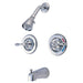 Kingston Brass Water Saving Vintage Tub and Shower Faucet with Pressure Balanced Valve-Shower Faucets-Free Shipping-Directsinks.