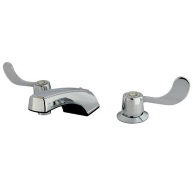 Kingston Brass GKB931LP Water Saving Vista Widespread Lavatory Faucet with Blade Handles in Chrome-Bathroom Faucets-Free Shipping-Directsinks.