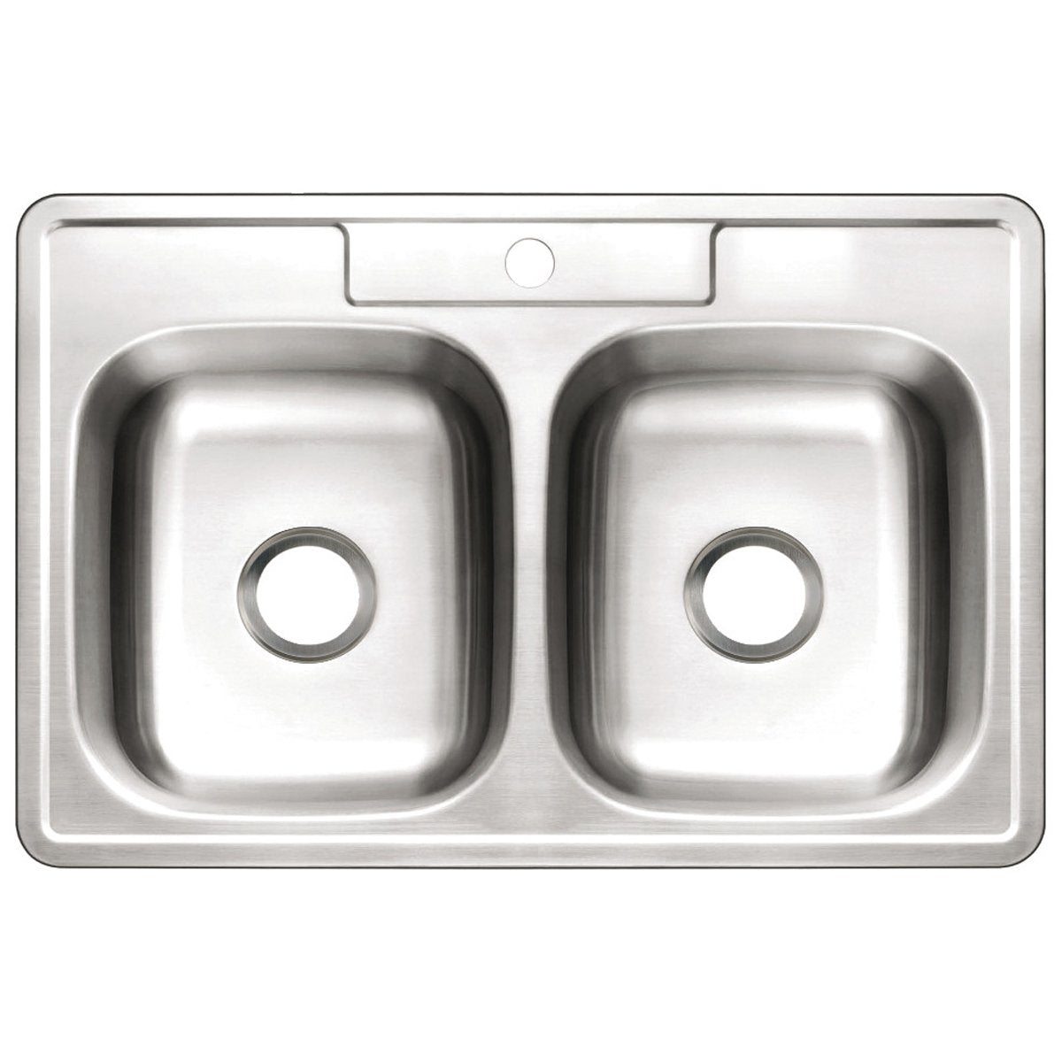 Kingston Brass Gourmetier 33x22x10" Double Bowl Stainless Steel Kitchen Sink