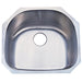 Gourmetier Loft GKUS2321 Undermount Single Bowl Kitchen Sink, Satin Nickel-Kitchen Sinks-Free Shipping-Directsinks.