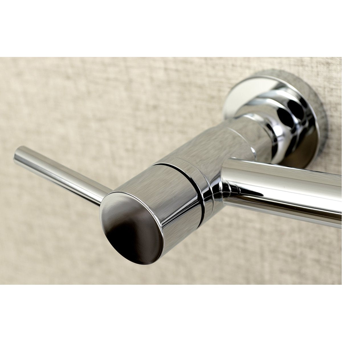 Kingston Brass Gourmetier Concord 2-Handle Wall Mount Pull-Down Kitchen Faucet